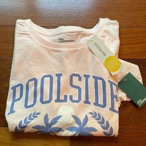 Girls Pink Poolside Shortsleeved Tee